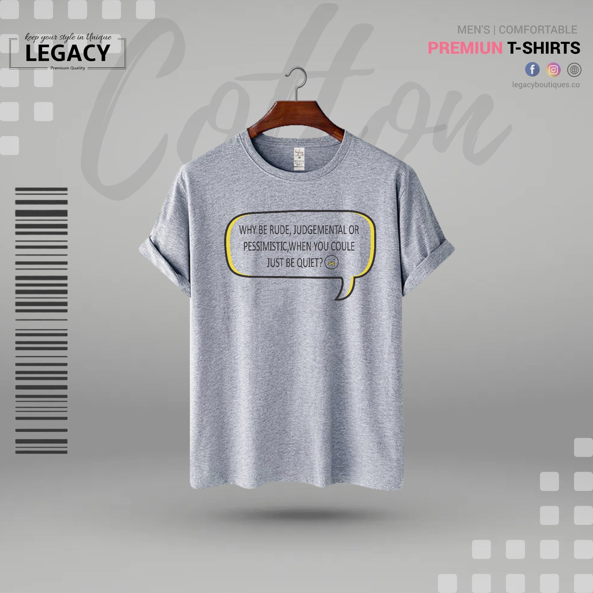 Stay Positive Mens Premium Designer Edition T Shirt Legacy Boutiques Legacy Boutiques