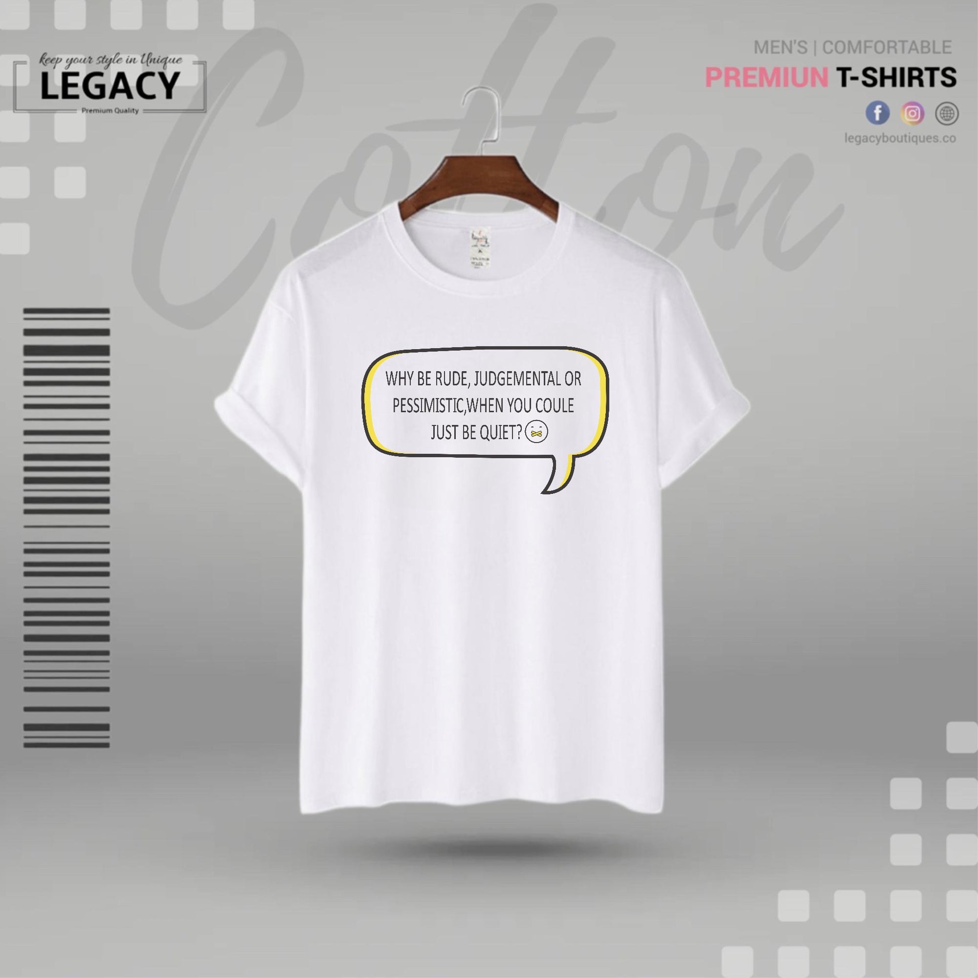 Stay Positive Mens Premium Designer Edition T Shirt Legacy Boutiques Legacy Boutiques