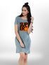 Super Girl Printed Long T-shirt For Women&