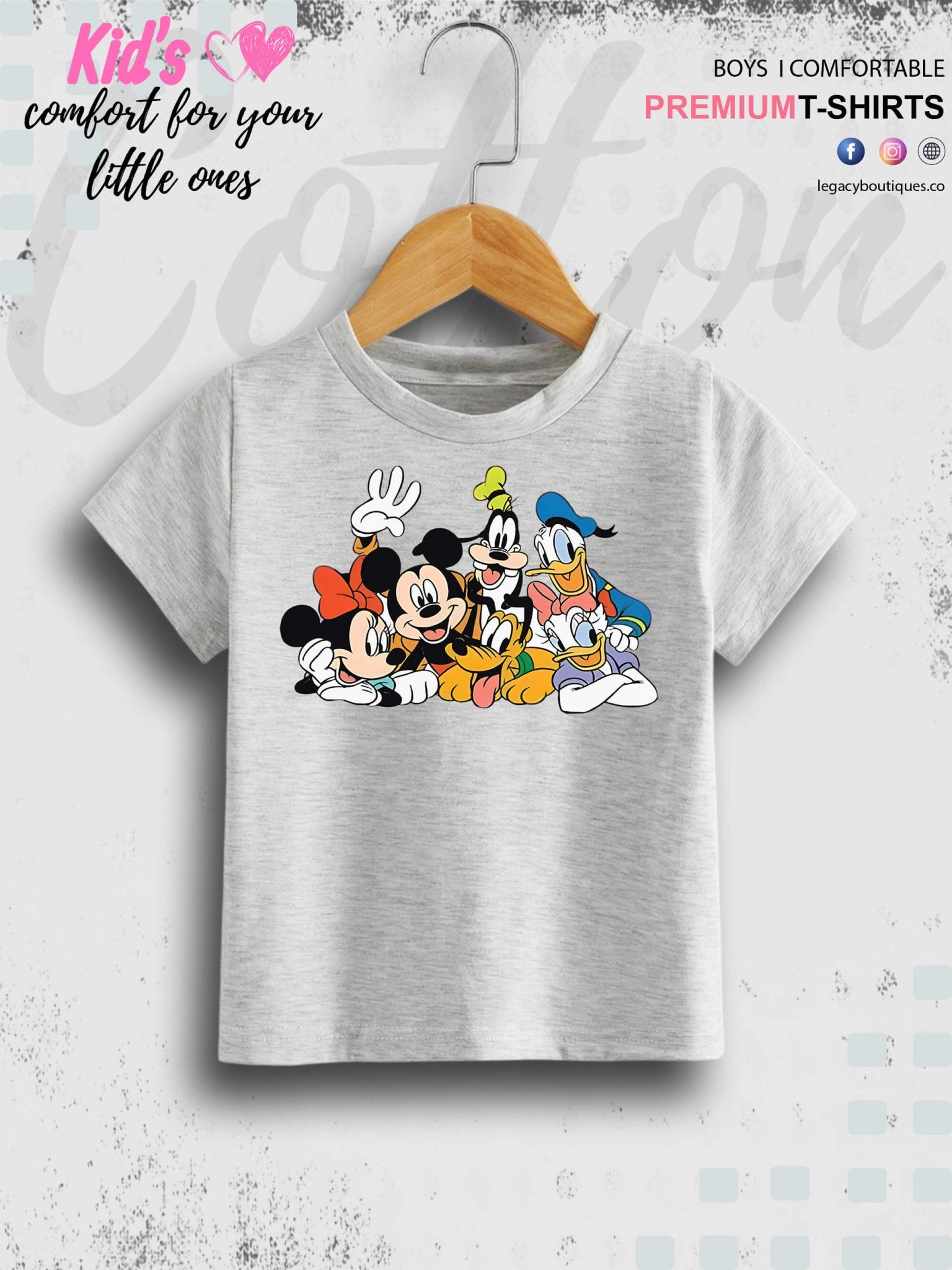 Team Of Looney Tunes Cartoon Characters Printed Premium Quality T-Shirt For Baby Girls In Cheapest Price Only In Dhaka Legacy Boutiques Legacy Boutiques