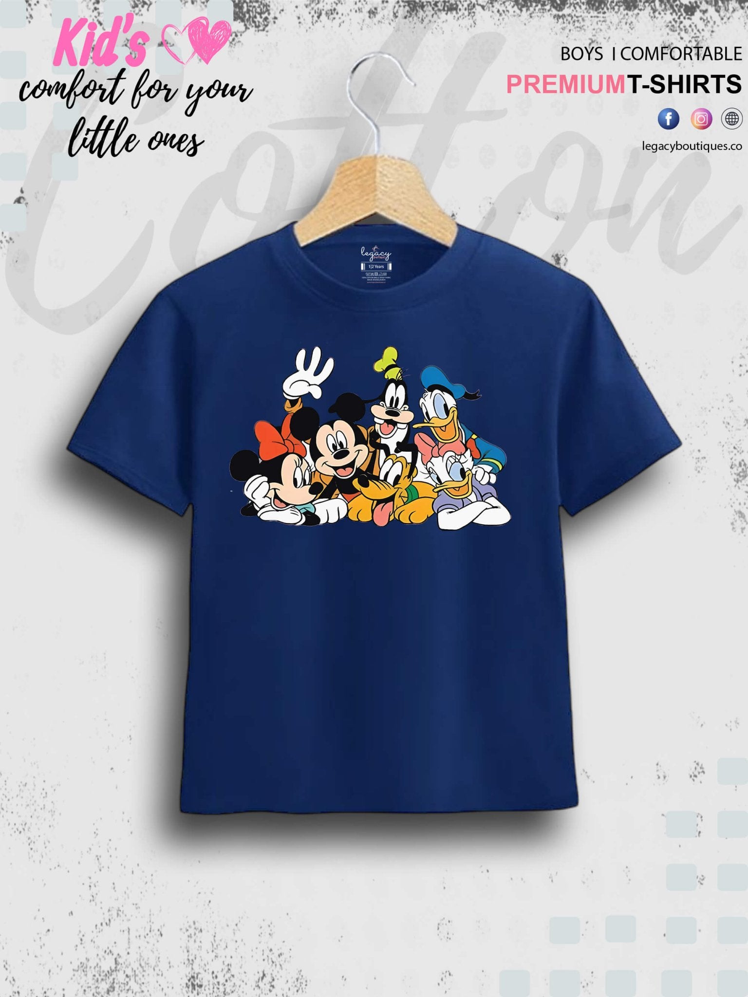 Team Of Looney Tunes Cartoon Characters Printed Premium Quality T-Shirt For Baby Girls In Cheapest Price Only In Dhaka Legacy Boutiques Legacy Boutiques