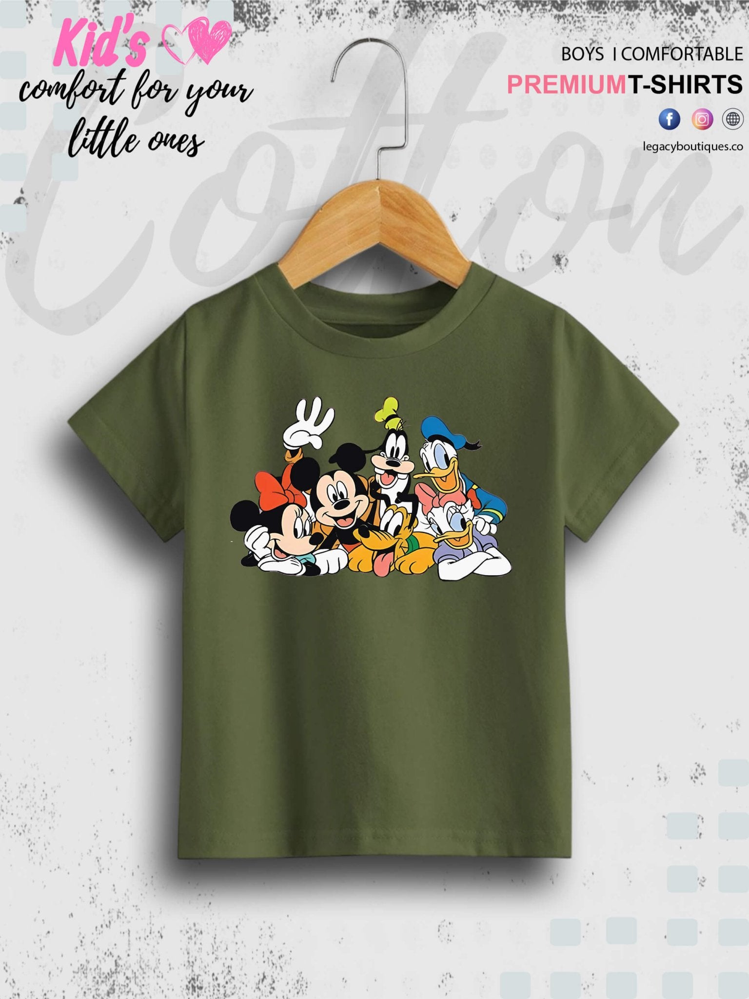 Team Of Looney Tunes Cartoon Characters Printed Premium Quality T-Shirt For Baby Girls In Cheapest Price Only In Dhaka Legacy Boutiques Legacy Boutiques