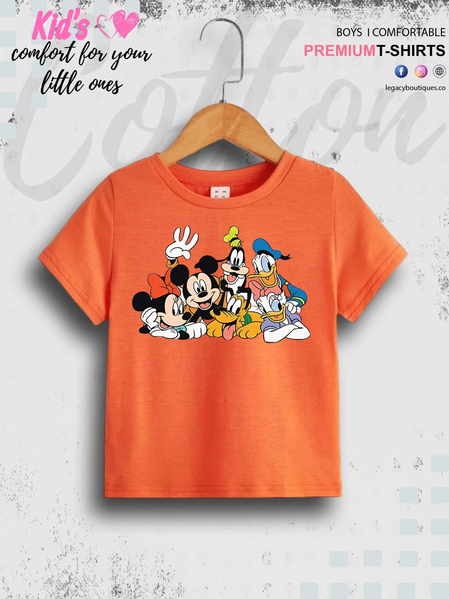 Team Of Looney Tunes Cartoon Characters Printed Premium Quality T-Shirt For Baby Girls In Cheapest Price Only In Dhaka Legacy Boutiques Legacy Boutiques