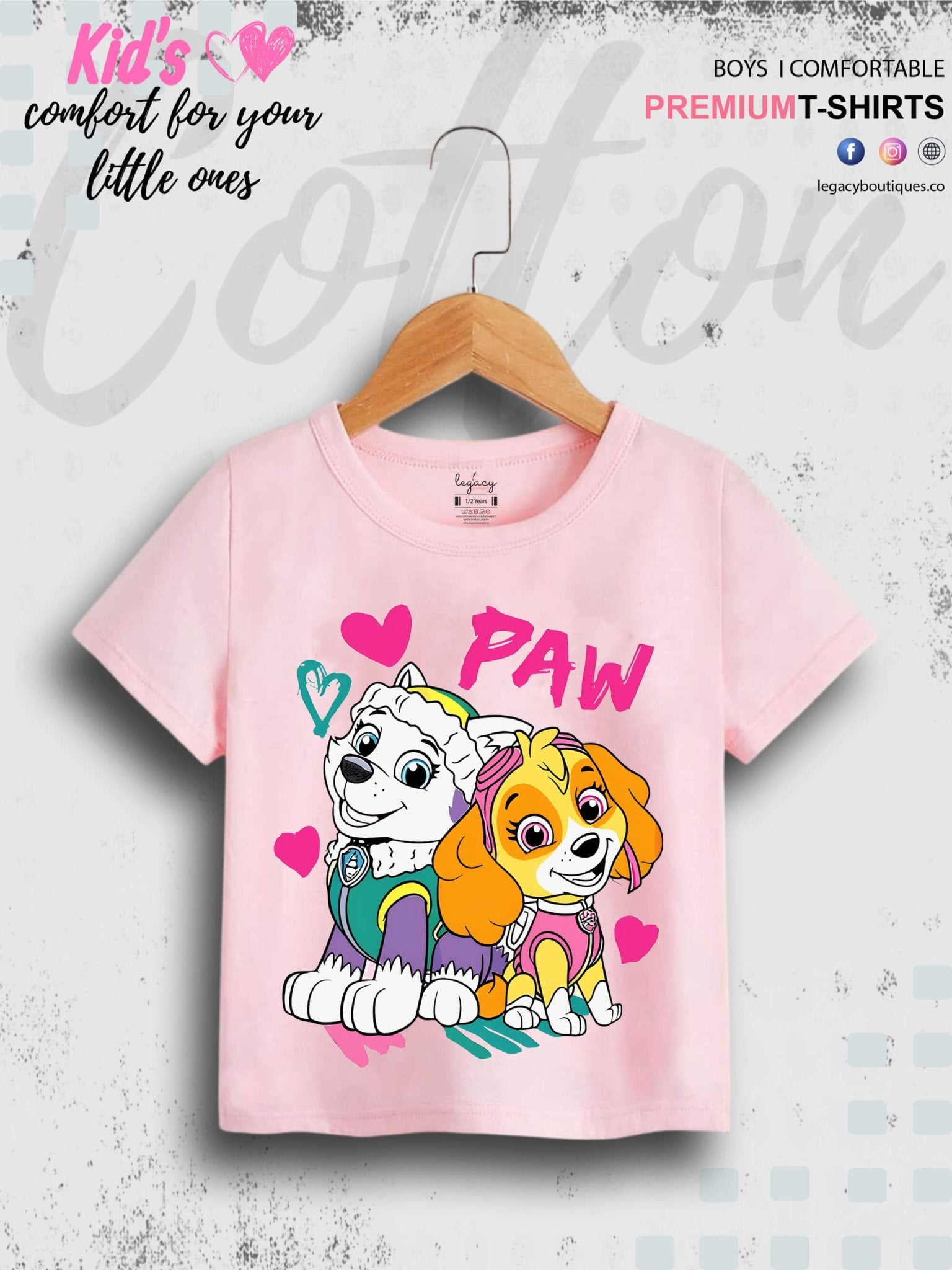 Team Paw Puppy Printed Kids Boys T-Shirt In Cheapest Price Only In Dhaka Legacy Boutiques Legacy Boutiques
