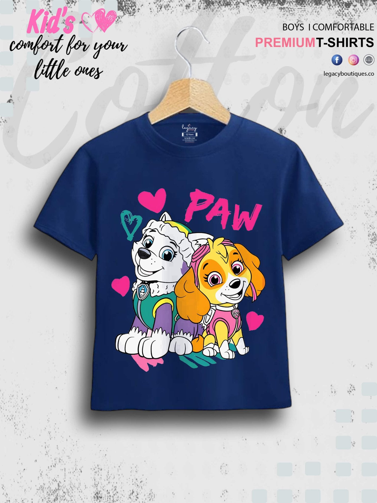 Team Paw Puppy Printed Kids Boys T-Shirt In Cheapest Price Only In Dhaka Legacy Boutiques Legacy Boutiques