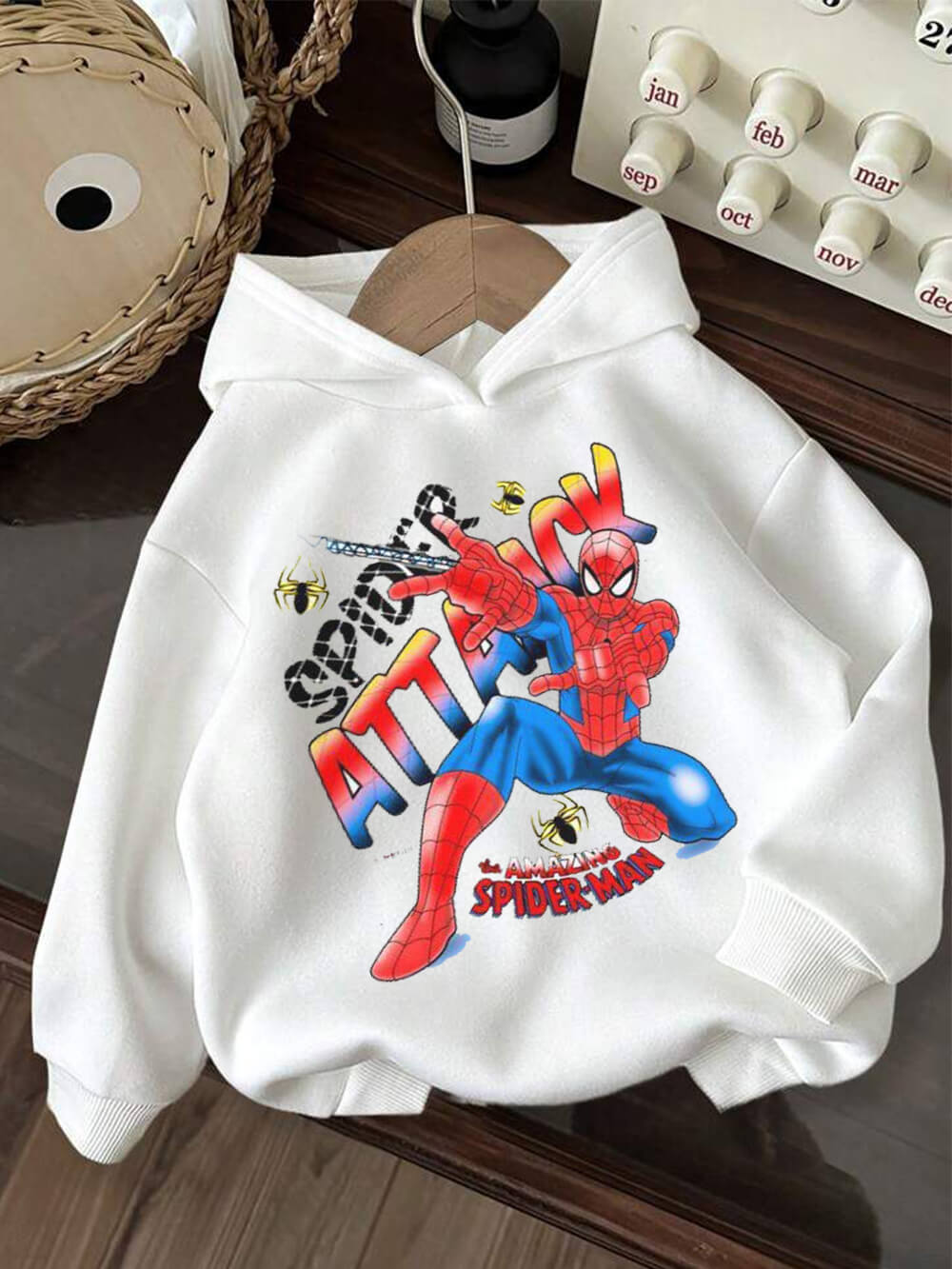 The Amazing SpiderMan Spider Attack Printed Kids Casual Cotton Hoodie Legacy Boutiques Bangladesh Legacy Boutiques Legacy Boutiques