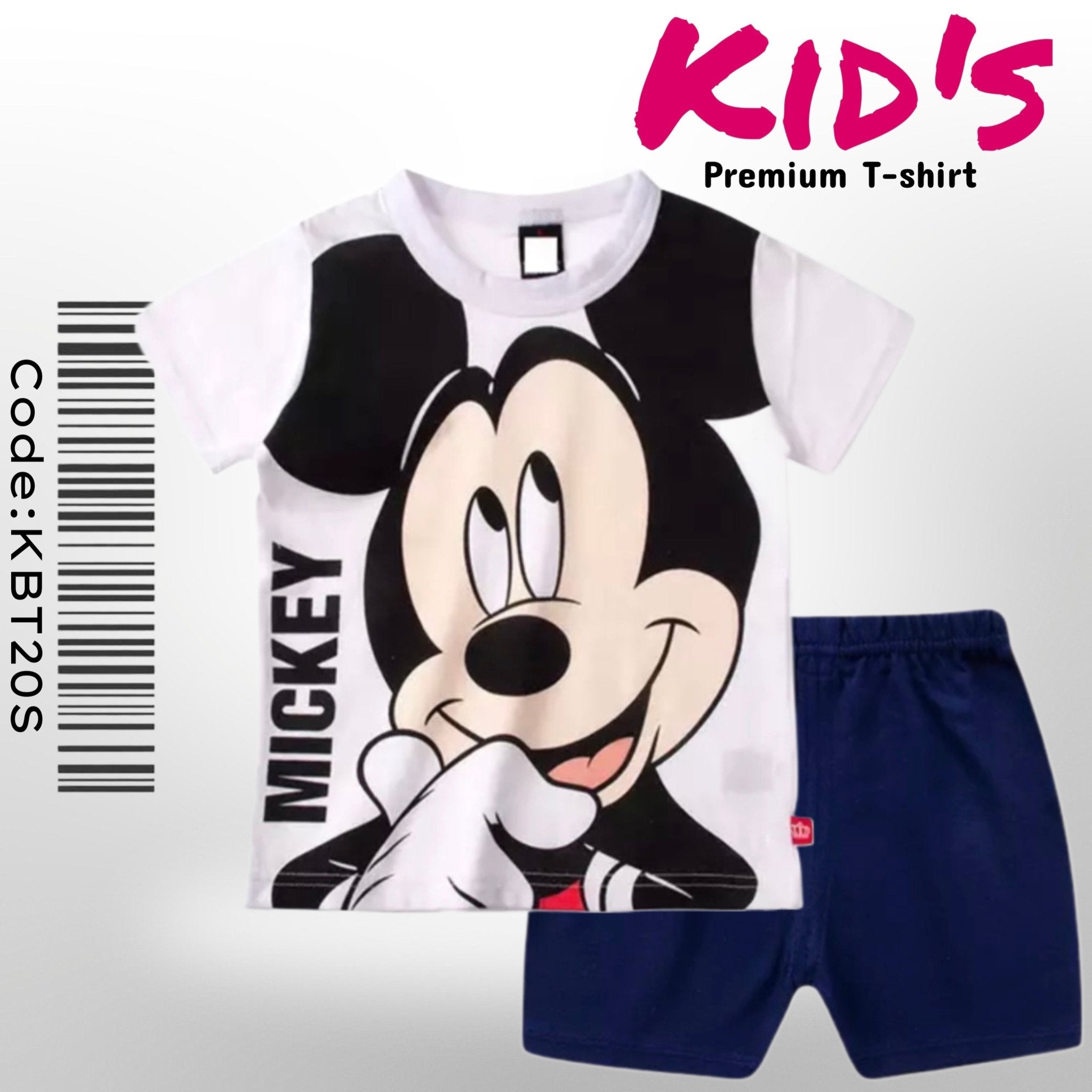 Thinking Mickey Print Baby & Kids Comfortable T-shirt Legacy Boutiques Legacy Boutiques