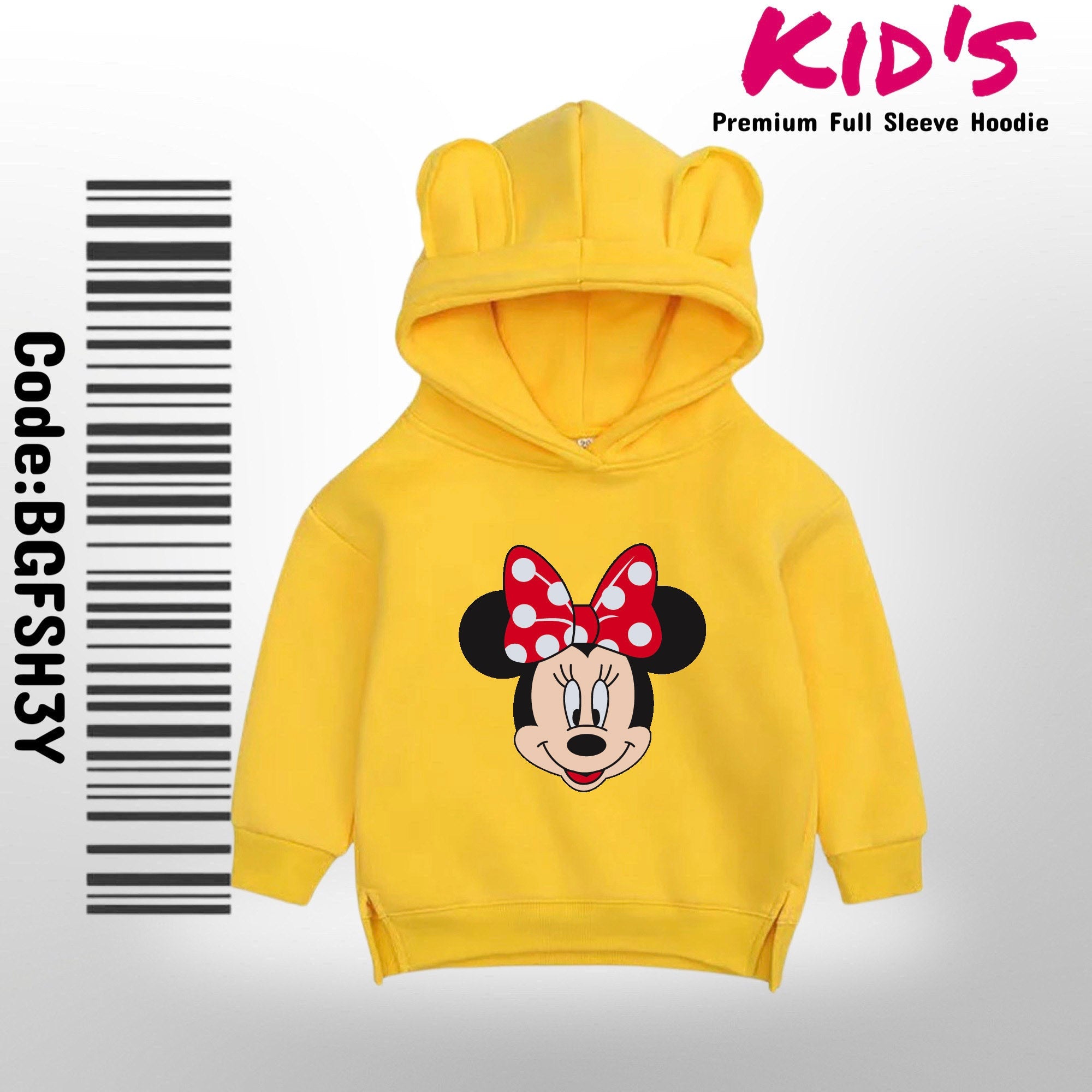 Top Selling Minnie Printed Hooded Children&