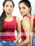 VOGUE Printed Womens Stitch RED TankTop Legacy Boutiques Legacy Boutiques