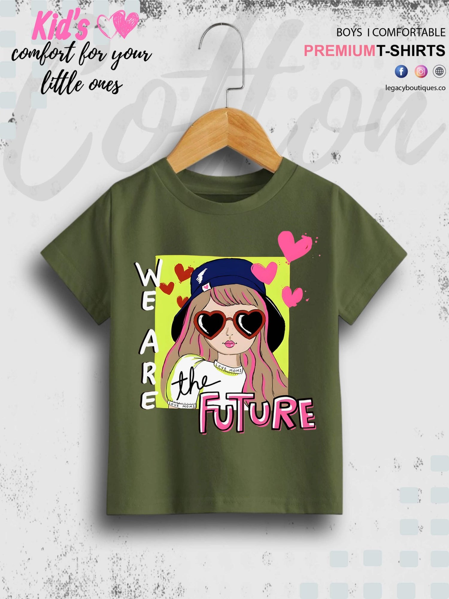 We Are The Future Printed High Quality T-Shirt For Baby Girls In Lowest Price Only In BD Legacy Boutiques Legacy Boutiques