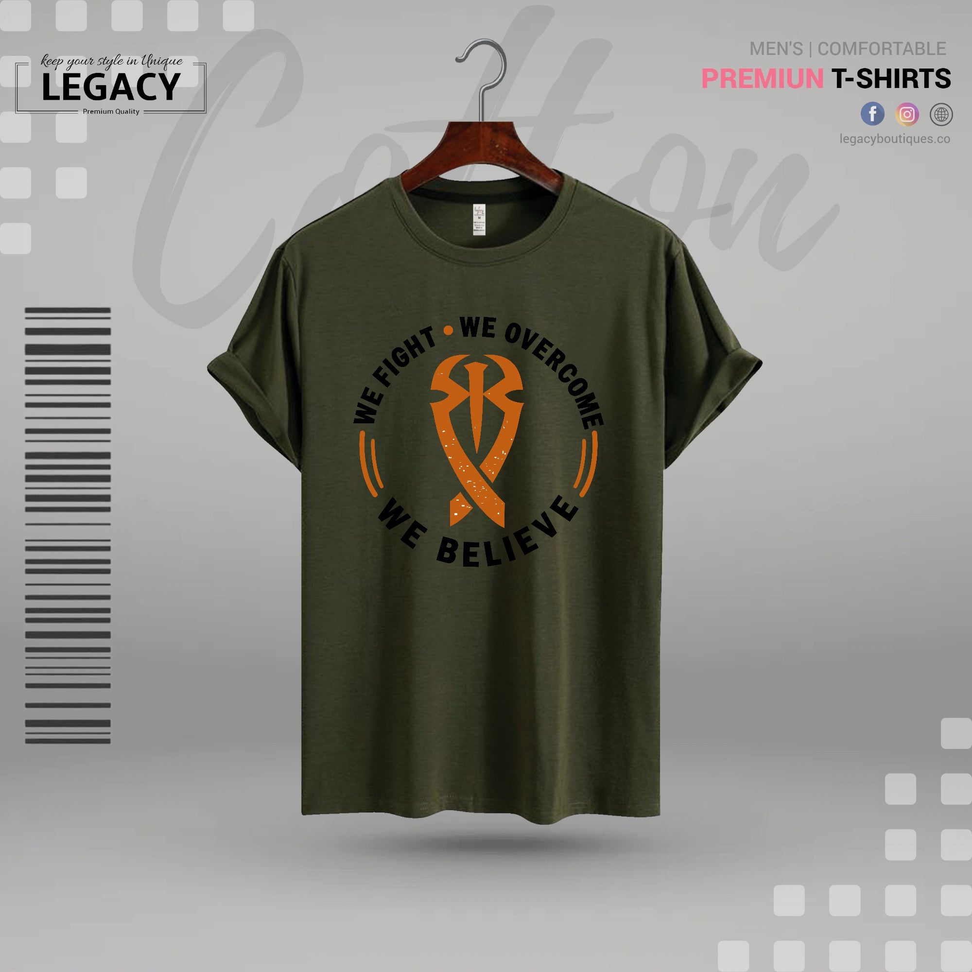 We believe in power Mens Sckin Print Designer T Shirt Legacy Boutiques Legacy Boutiques