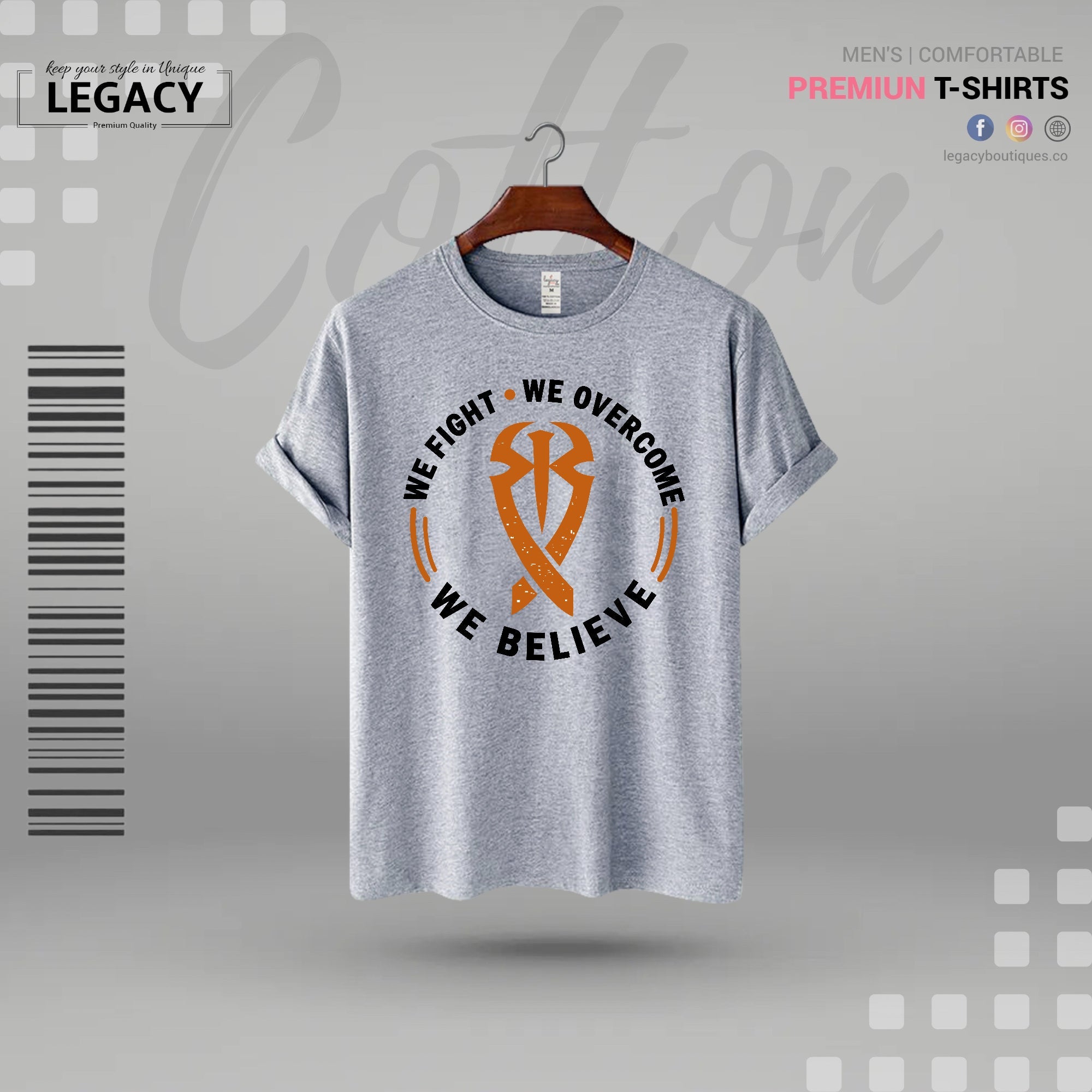 We believe in power Mens Sckin Print Designer T Shirt Legacy Boutiques Legacy Boutiques