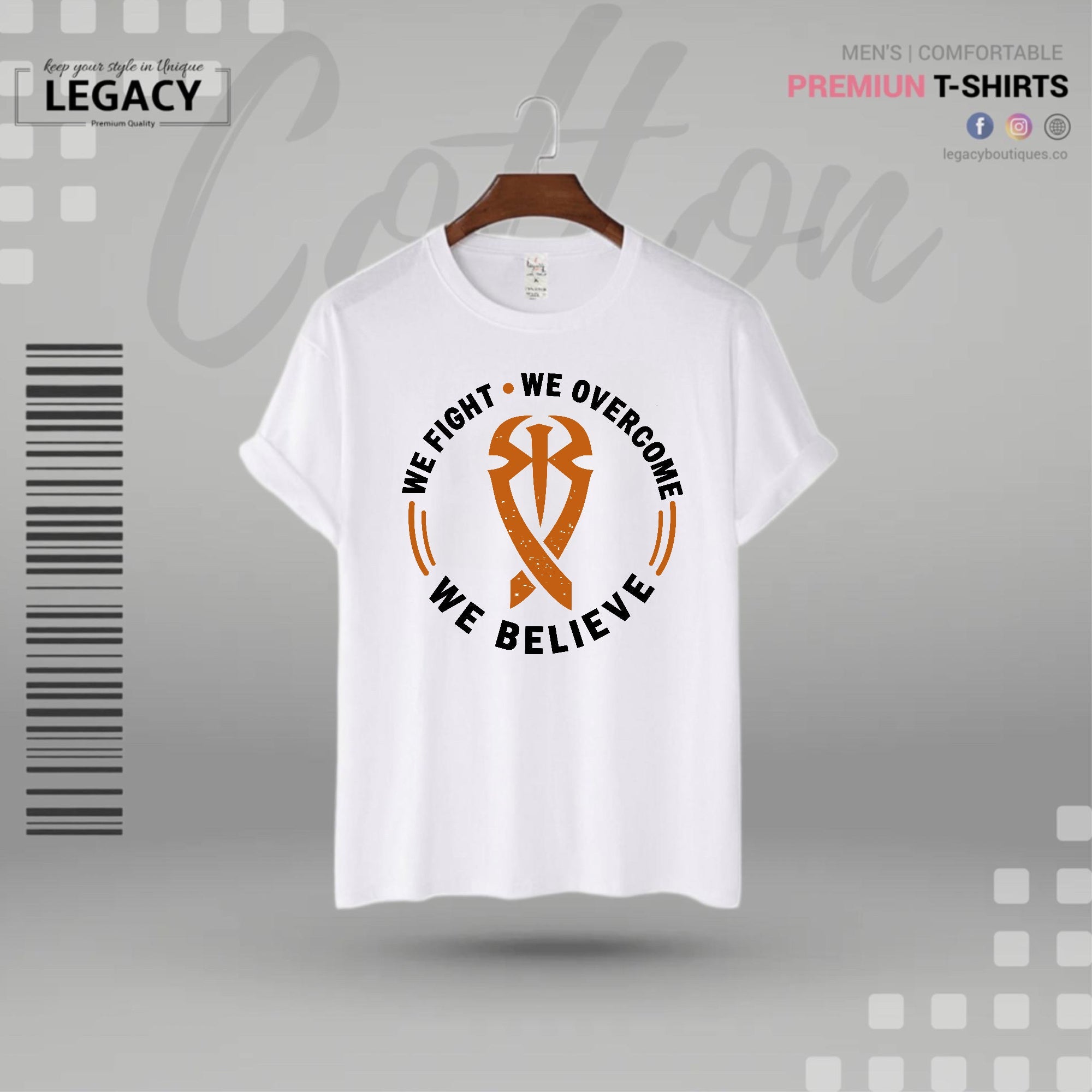 We believe in power Mens Sckin Print Designer T Shirt Legacy Boutiques Legacy Boutiques