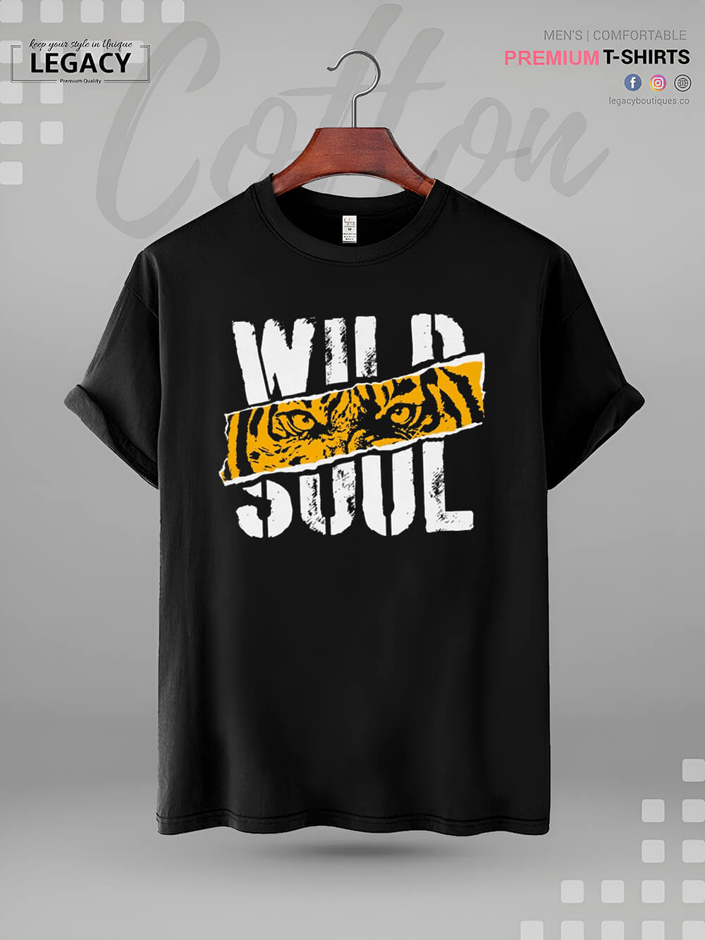 Wild Soul Good Quality Mens Tshirt In Lowest Price In BD Legacy Boutiques Legacy Boutiques