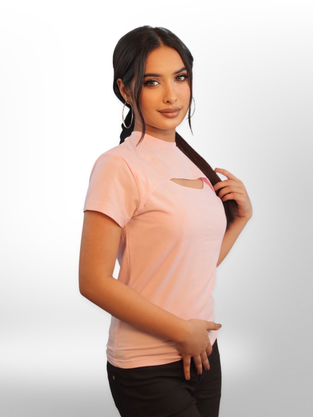 Women Cut Out Tops Half Sleeve Legacy Boutiques Legacy Boutiques