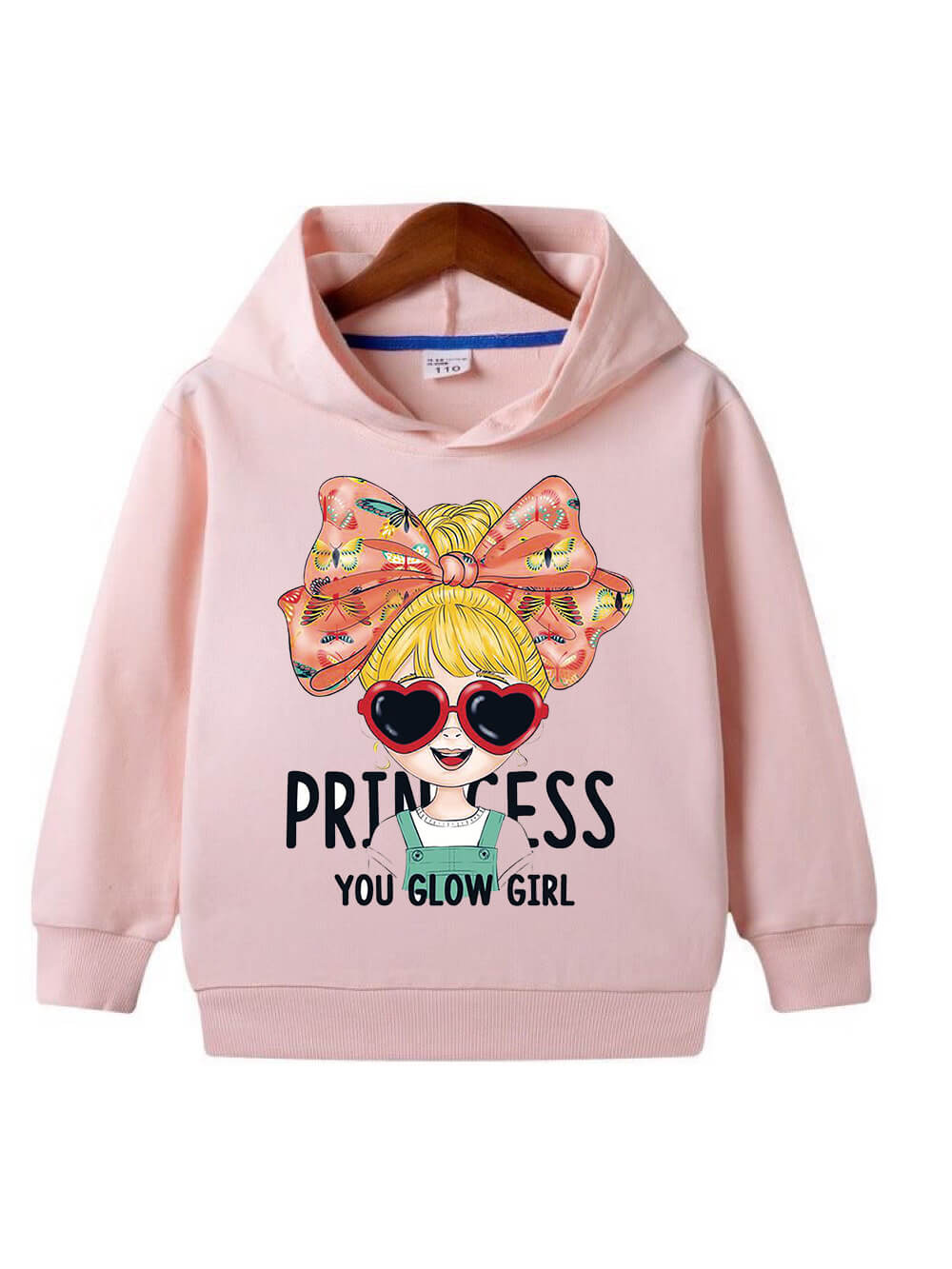 You Glow Girl Princess Printed Casual Baby Girls Cotton Hoodie Legacy Boutiques Bangladesh Legacy Boutiques Legacy Boutiques