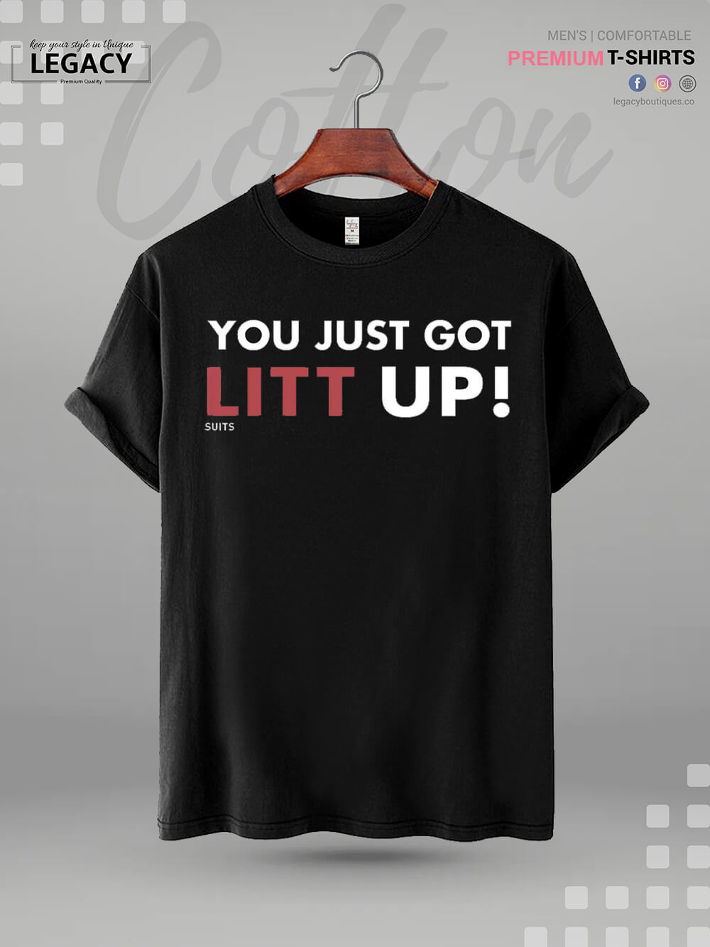 You Just Got Litt Up Printed High Quality In Cheapest Price Men&