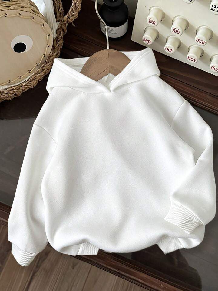 Young Boys Casual Simple Cartoon Pattern Loose Daily Comfy Thick Knit Long Sleeve Sweatshirt Hooded Legacy Boutiques Legacy Boutiques