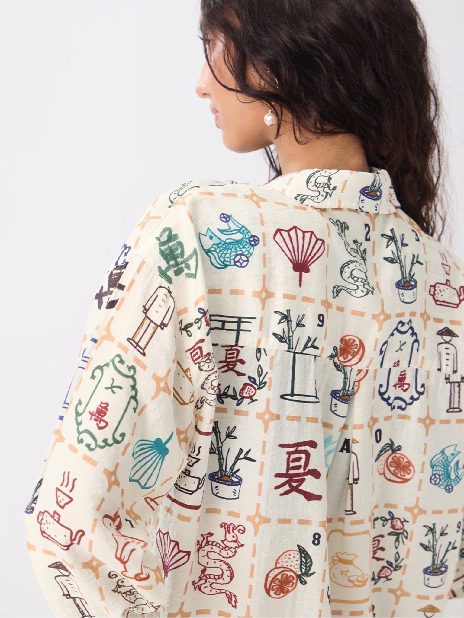 Zen Journey Off - White Printed Shirt - East Asian Heritage Graphic Shirt Legacy Boutiques Legacy Boutiques