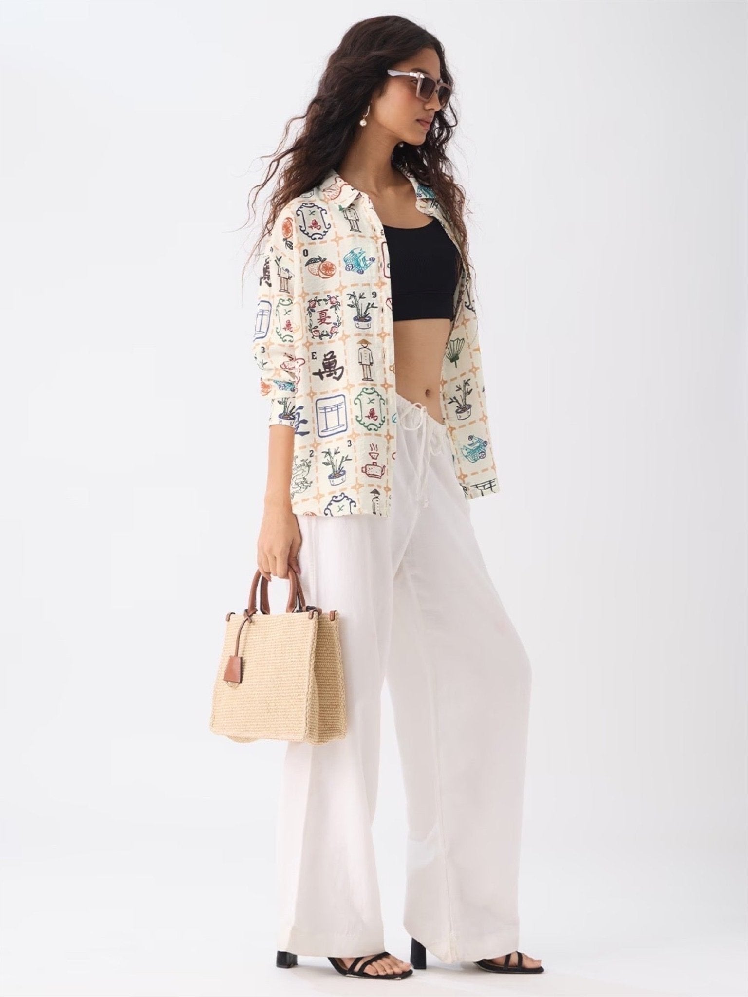 Zen Journey Off - White Printed Shirt - East Asian Heritage Graphic Shirt Legacy Boutiques Legacy Boutiques