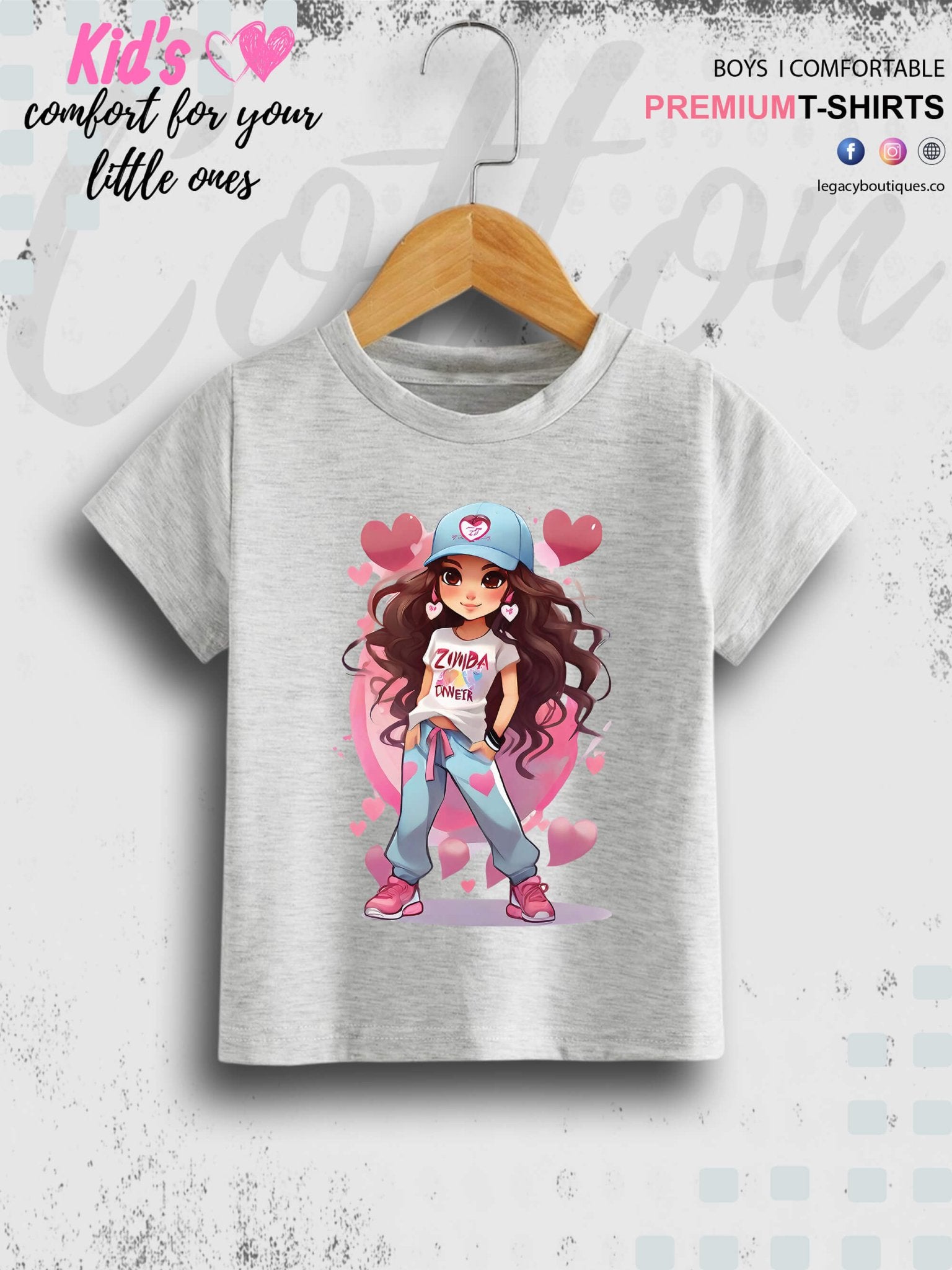 Zimba Forever Cartoon Doll Printed Premium Quality T-Shirt For Baby Girls In Cheapest Price Only In Dhaka Legacy Boutiques Legacy Boutiques
