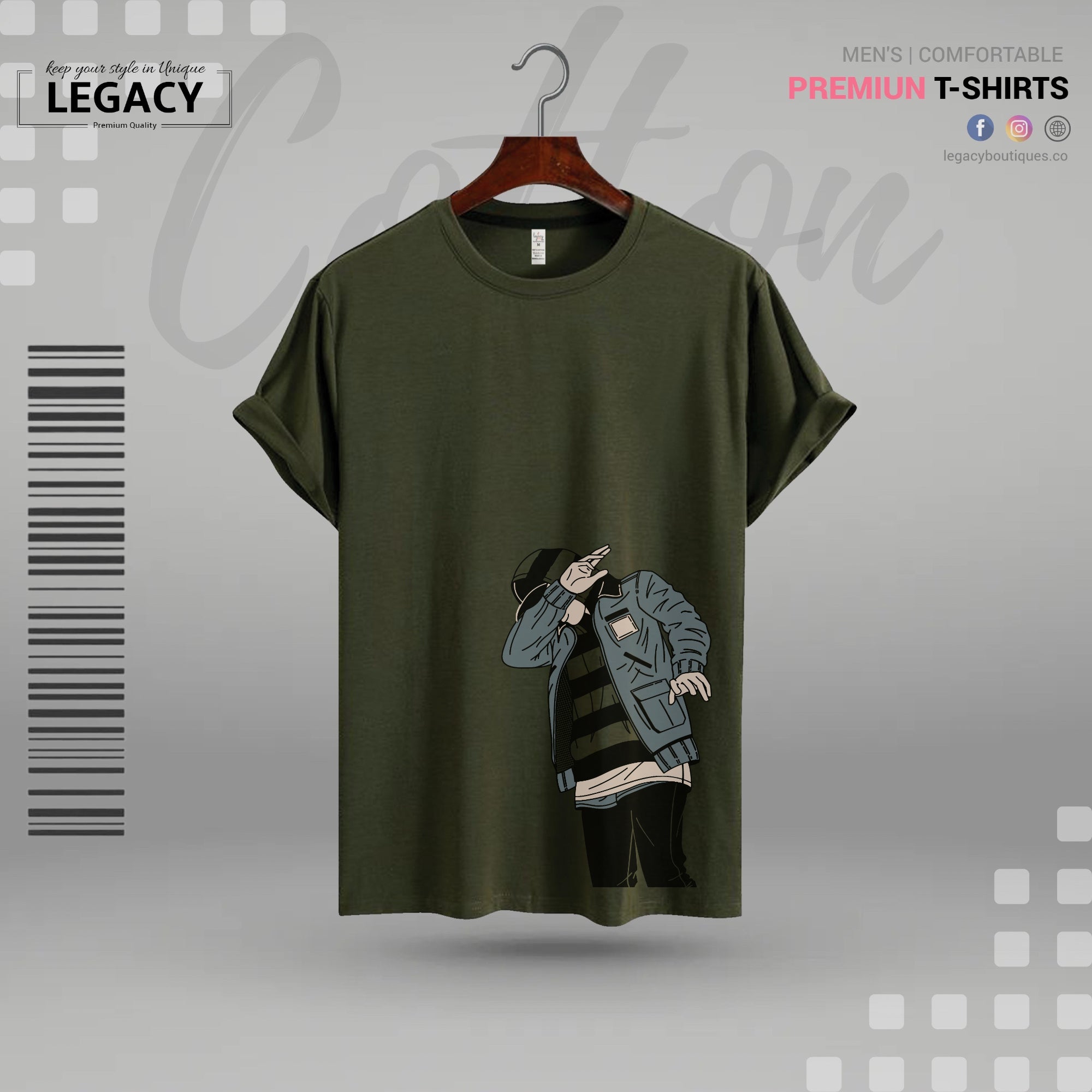 Sort Sleeve Men's Premium Designer Edition T Shirt - Legacy Boutiques