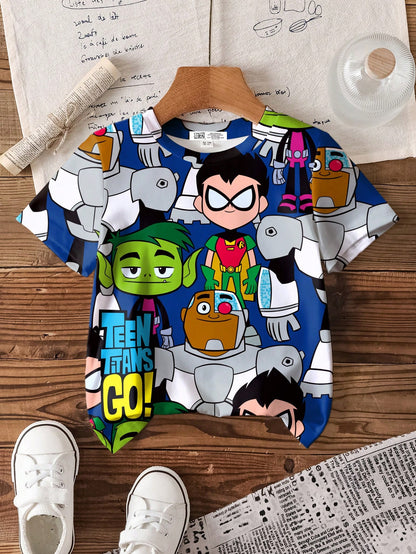 Teen Titans Go Print Kids T-shirt