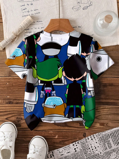 Teen Titans Go Print Kids T-shirt