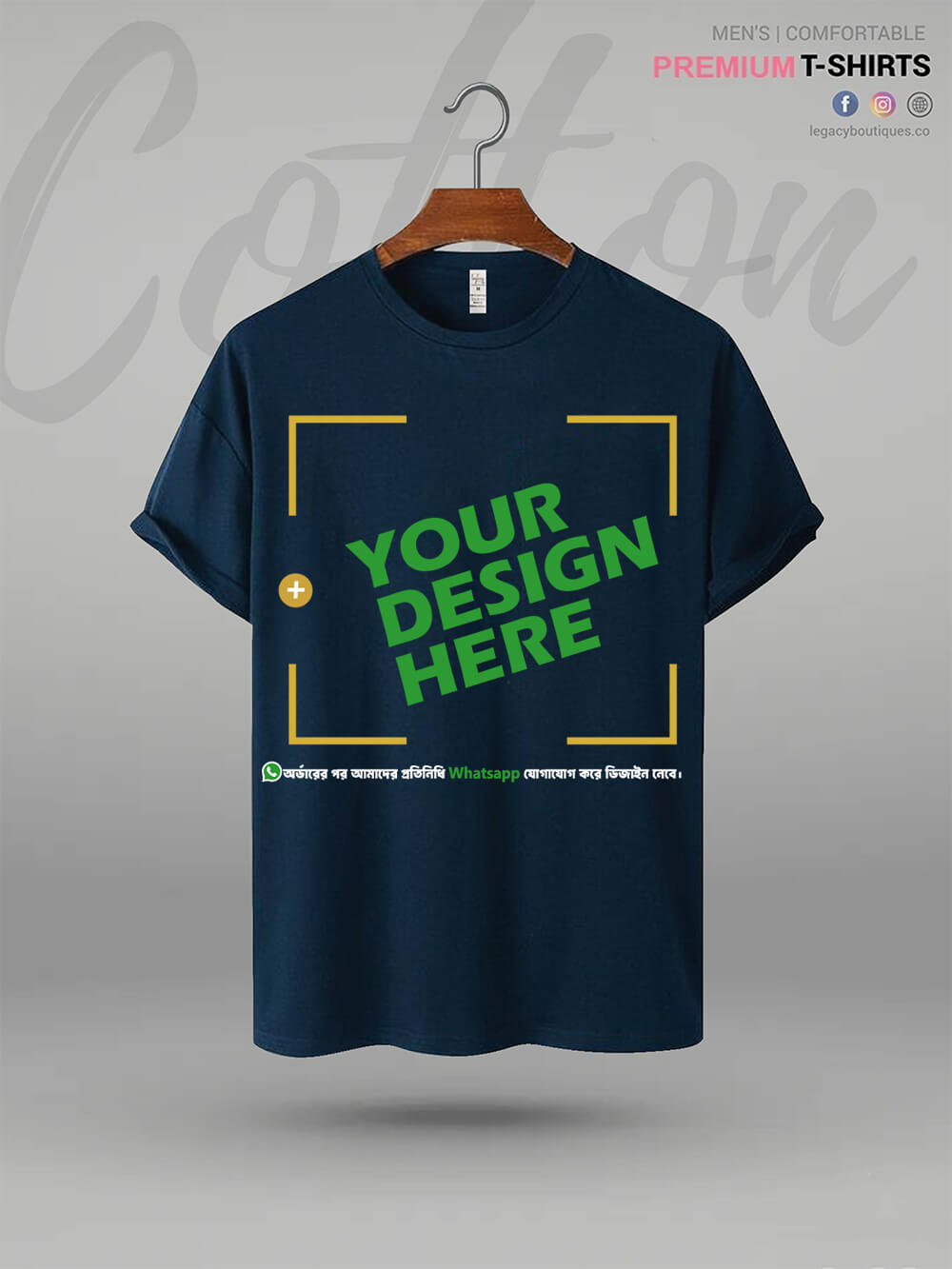 Customise your own Colourful Design cotton t-shirt BD