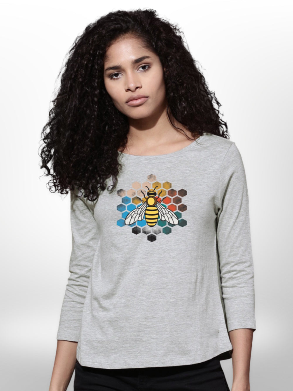 Qeen Bee Printed Girls 4 Quarter Sleeve T-shirt - Legacy Boutiques