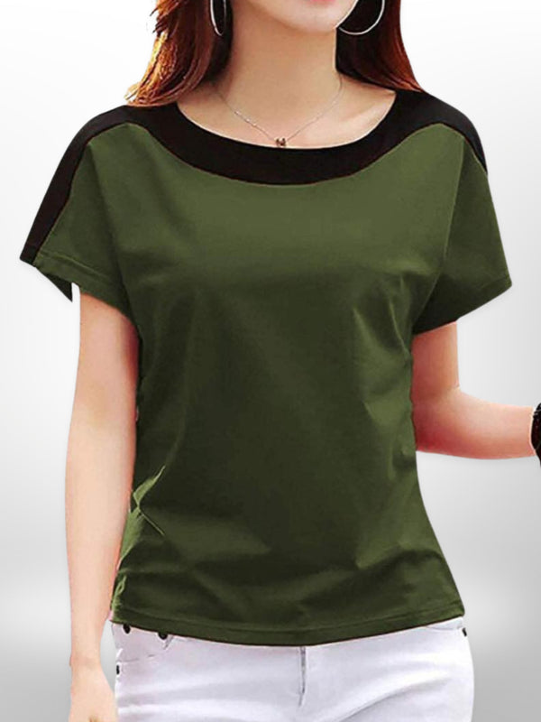 Butterfly Cut T-shirt Olive - Legacy Boutiques
