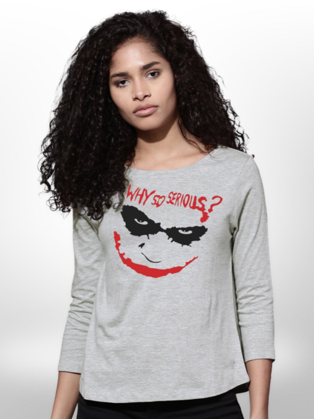Joker Printed 4 Quarter Sleeve Ladies T-shirt - Legacy Boutiques