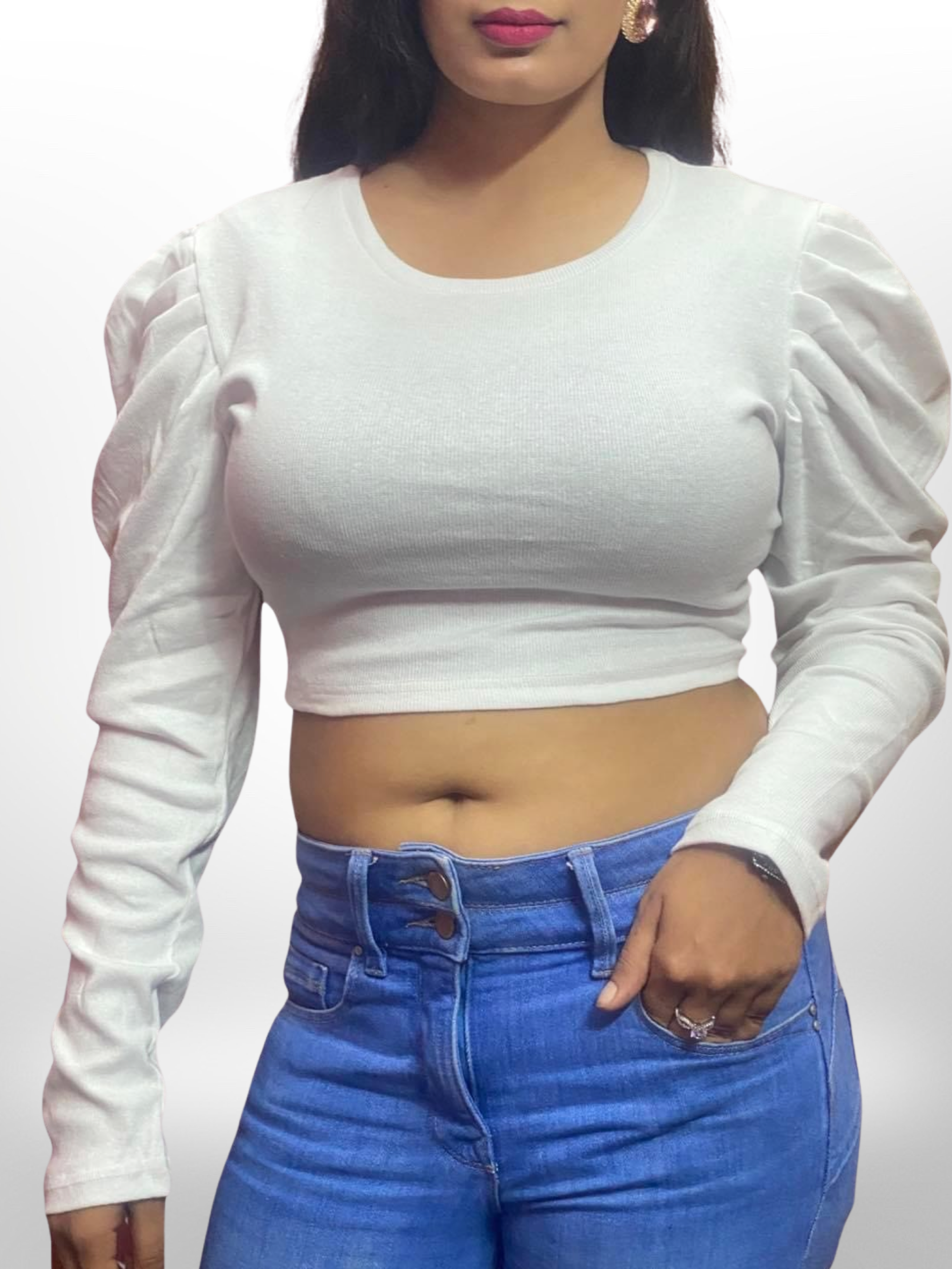 New Flappy Long Sleeve Crop Top - Legacy Boutiques