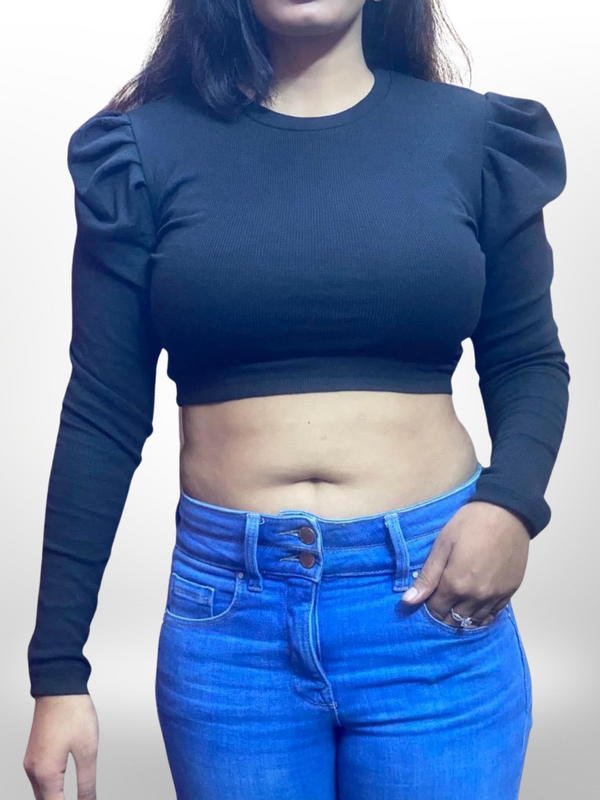 New Flappy Long Sleeve Crop Top - Legacy Boutiques