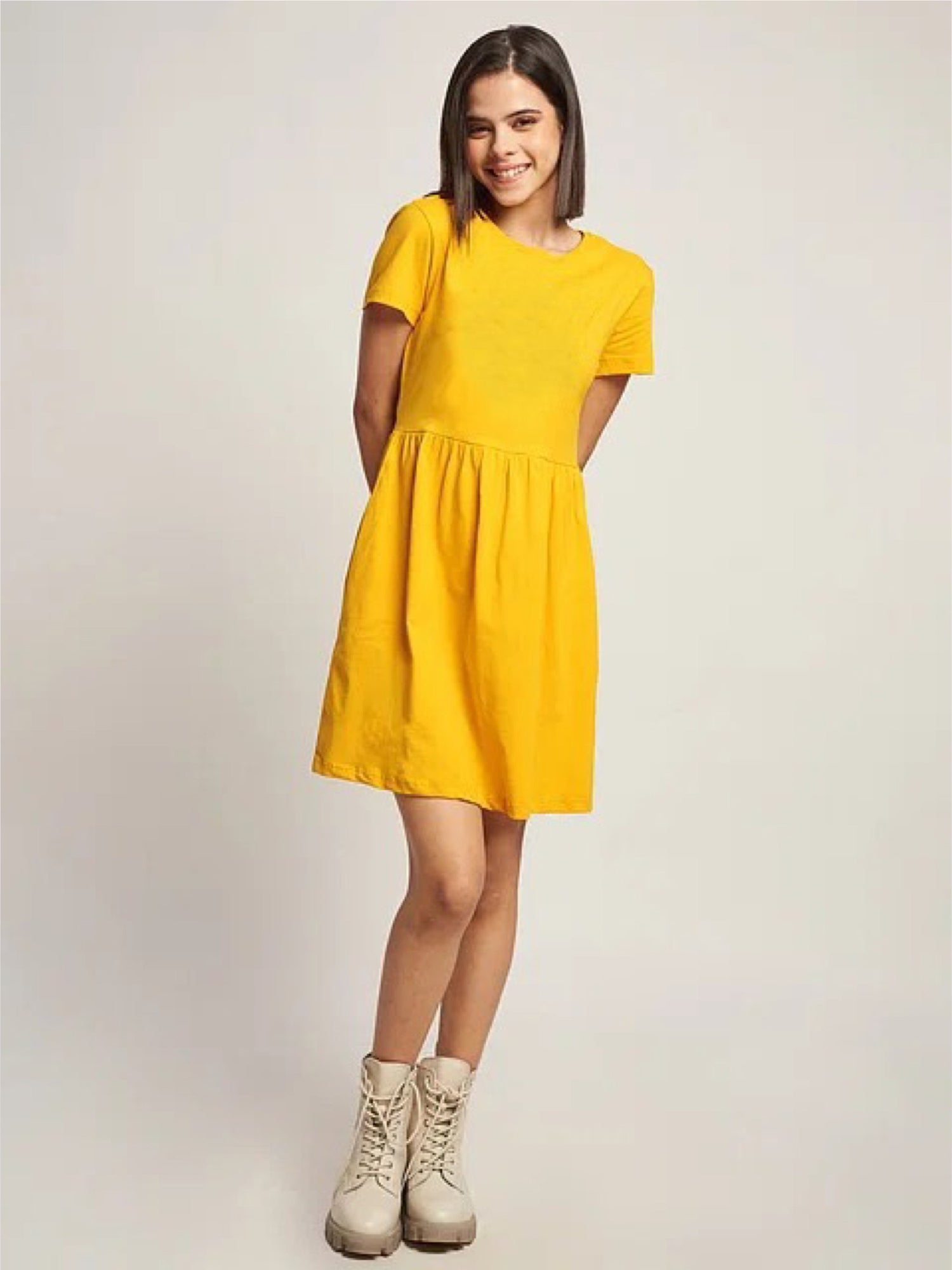 Women Oversized Gathered Dresses - Legacy Boutiques