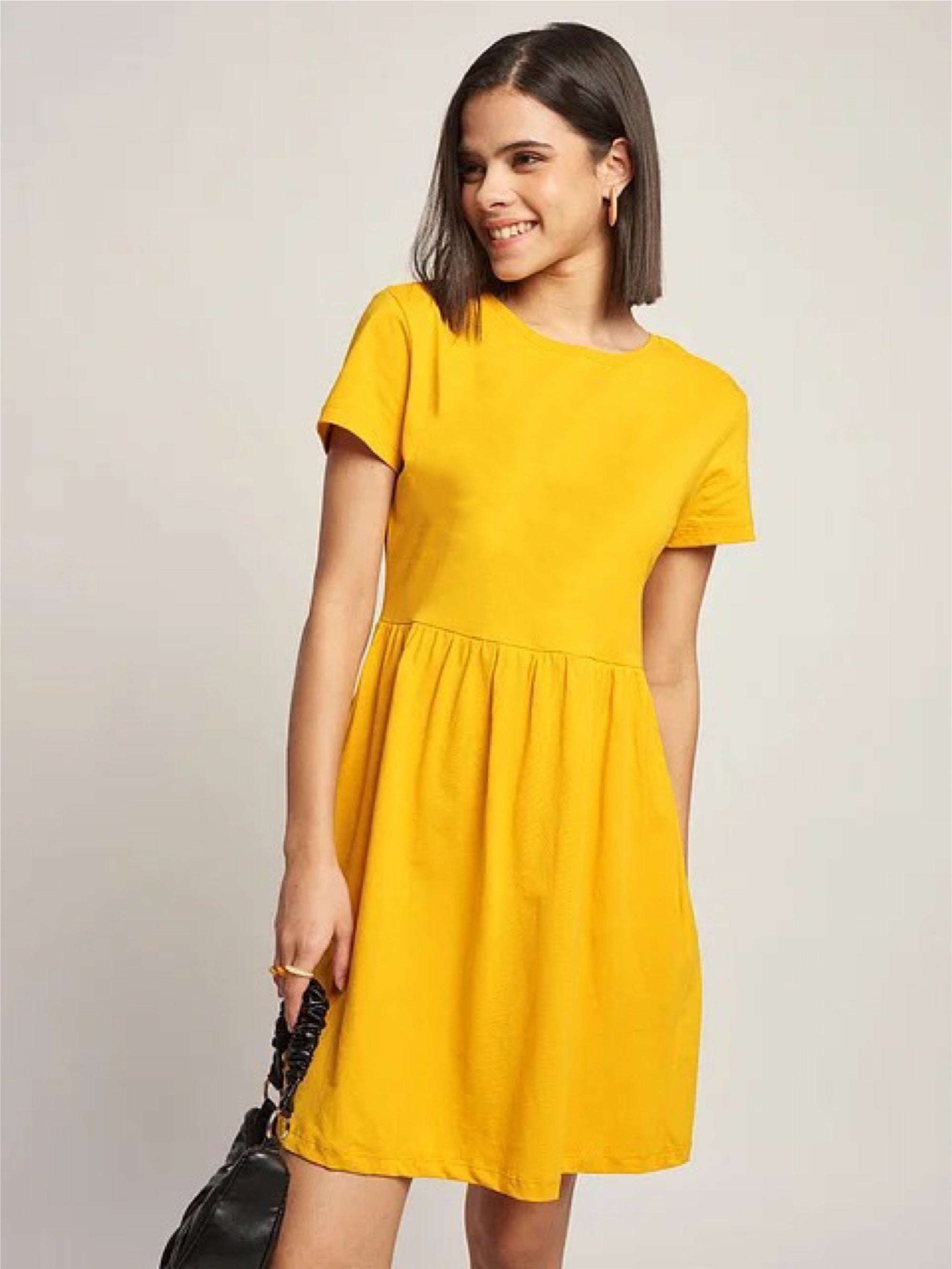 Women Oversized Gathered Dresses - Legacy Boutiques