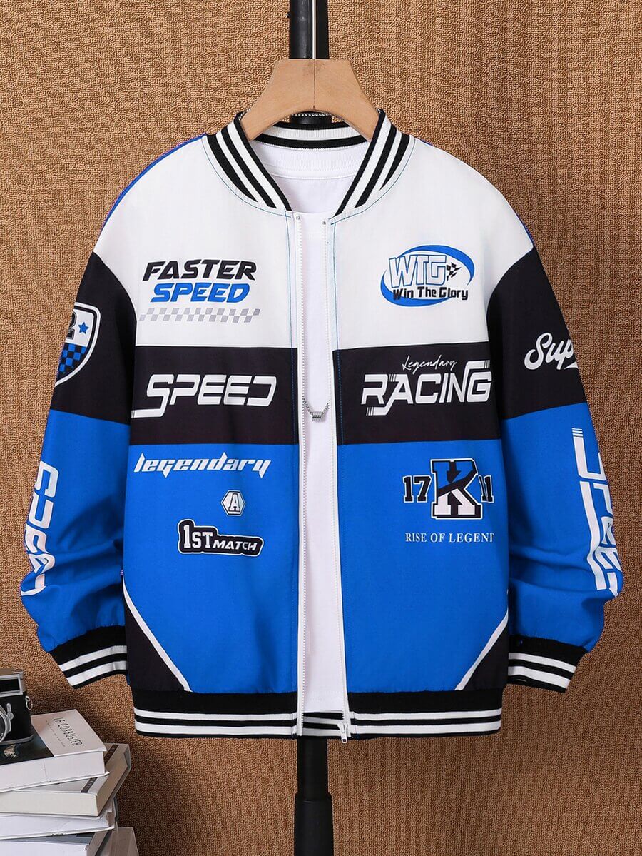 Legendary Speed Racing Zipper Jacket For Kids