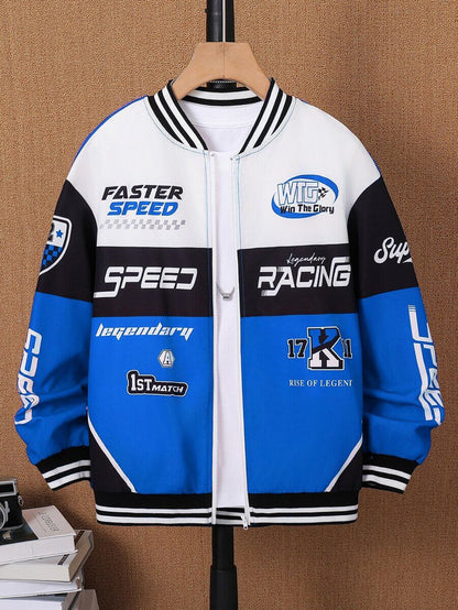 Legendary Speed Racing Zipper Jacket For Kids