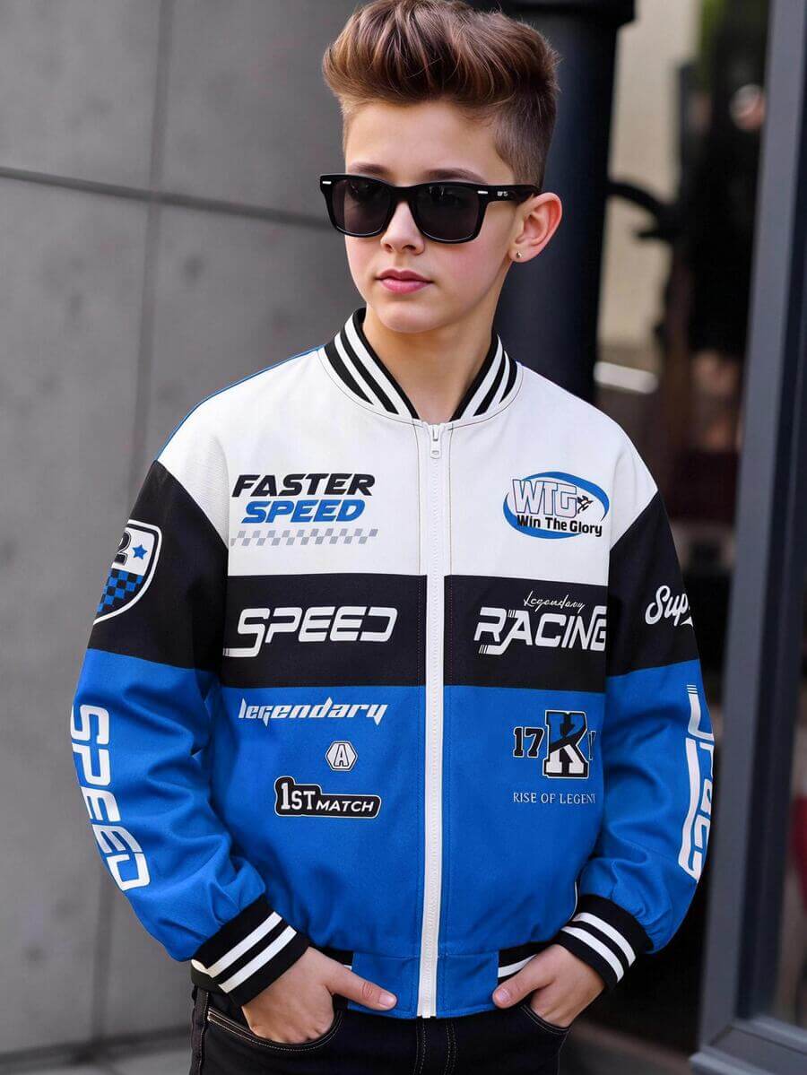 Legendary Speed Racing Zipper Jacket For Kids