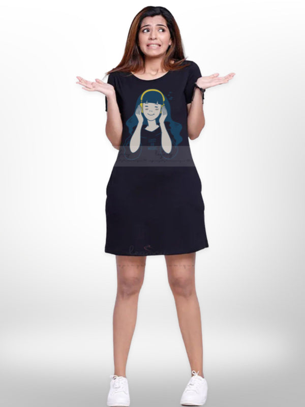 Stylish & Fashionable Ladies Long T-shirt Navy Blue - Legacy Boutiques