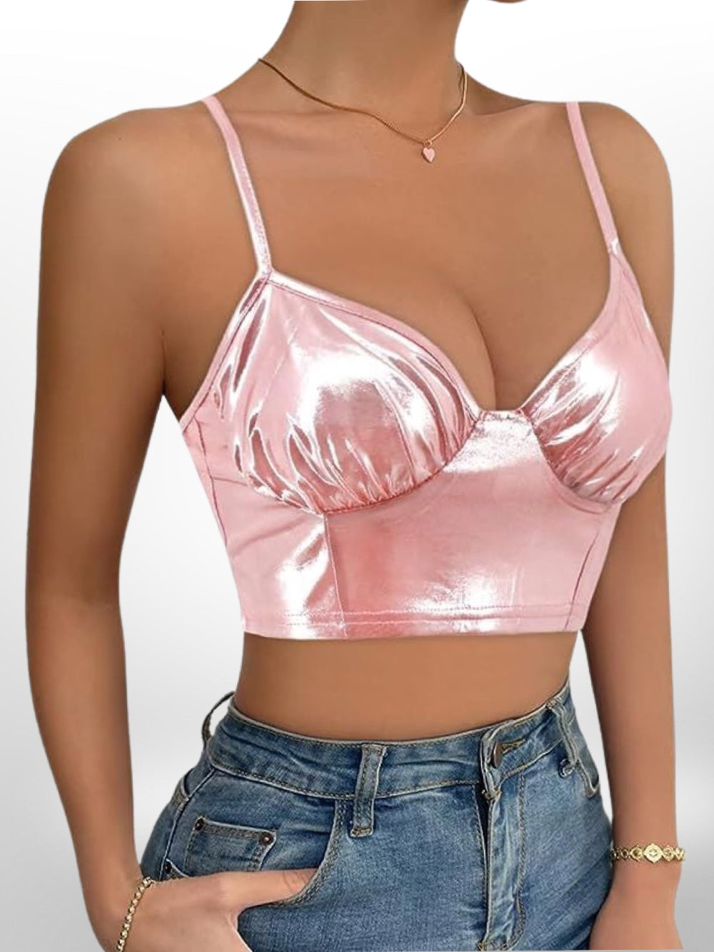 Women's Pink Crop-top - Legacy Boutiques