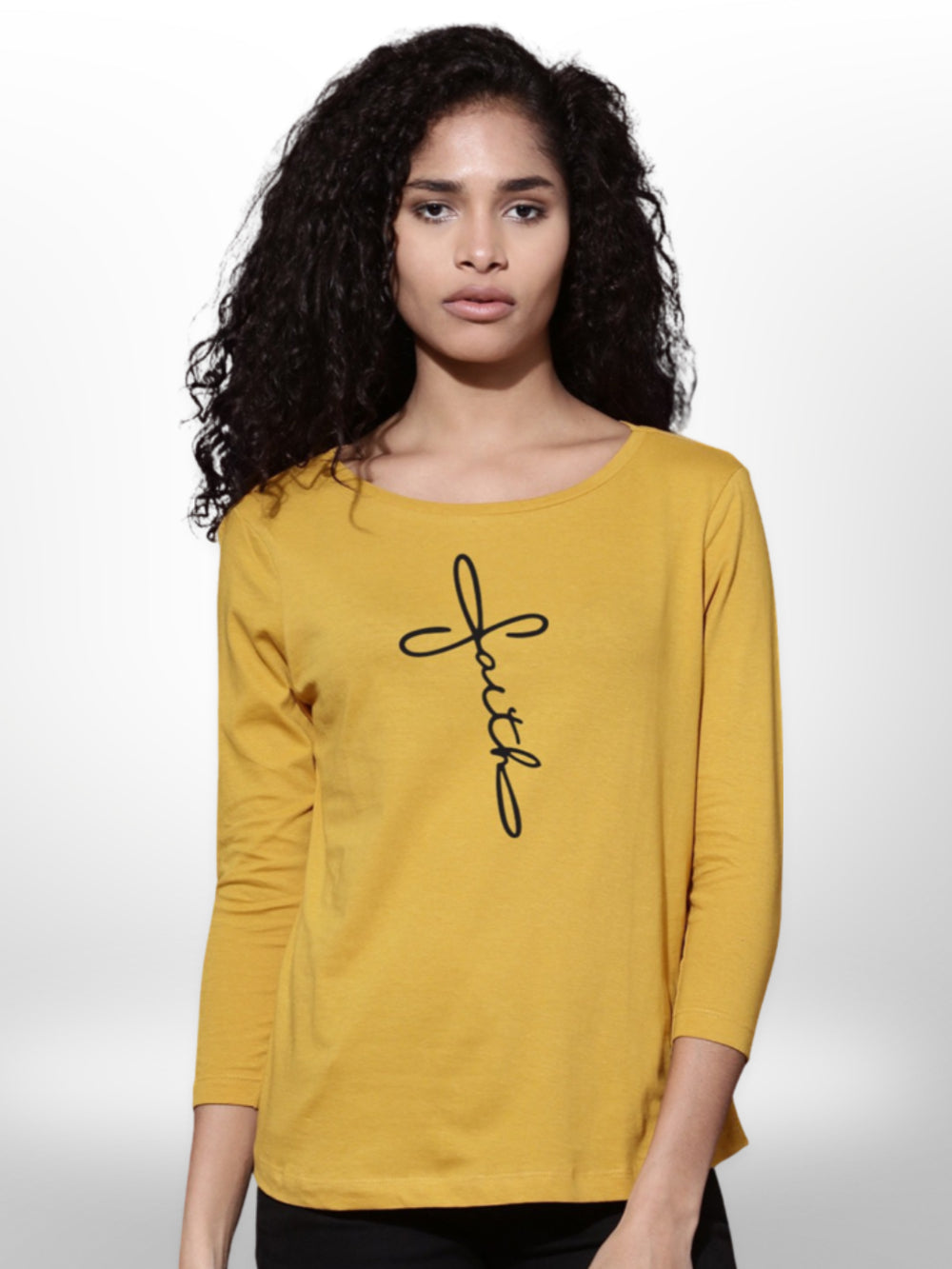 4 Quarter Sleeve Stylish Art Print Ladies T-shirt - Legacy Boutiques