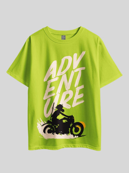 ADVENTURE" Printed Drop Shoulder T-shirt Legacy Boutiques Bangladesh Legacy Boutiques Legacy Boutiques