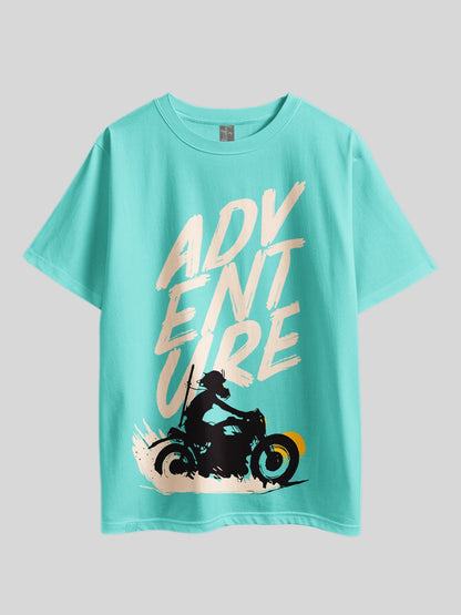 ADVENTURE" Printed Drop Shoulder T-shirt Legacy Boutiques Bangladesh Legacy Boutiques Legacy Boutiques