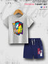 Avengers Faces Kids Casual 6 Month To 6 Year Summer Time Babies T-shirt Set Legacy Boutiques Legacy Boutiques
