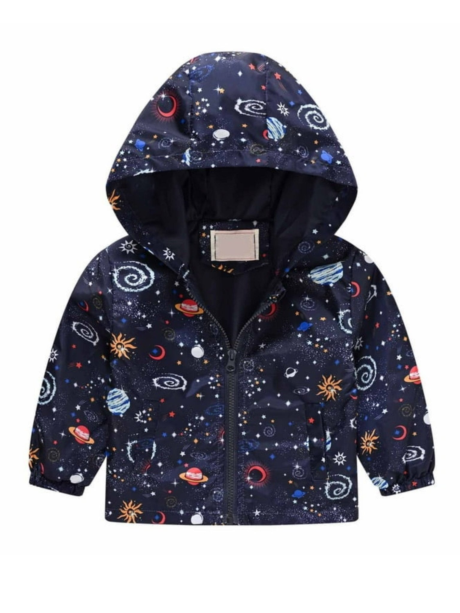Babies Galaxy Space printed hooded jacket Legacy Boutiques Legacy Boutiques