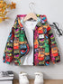 babies hooded jacket comic cartoon monsters print Legacy Boutiques Legacy Boutiques