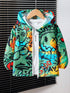 Babies hooded jacket graffiti printed zipper Legacy Boutiques Legacy Boutiques