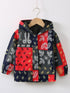 babies hooded zipper jacket paisley patchwork printed Legacy Boutiques Legacy Boutiques