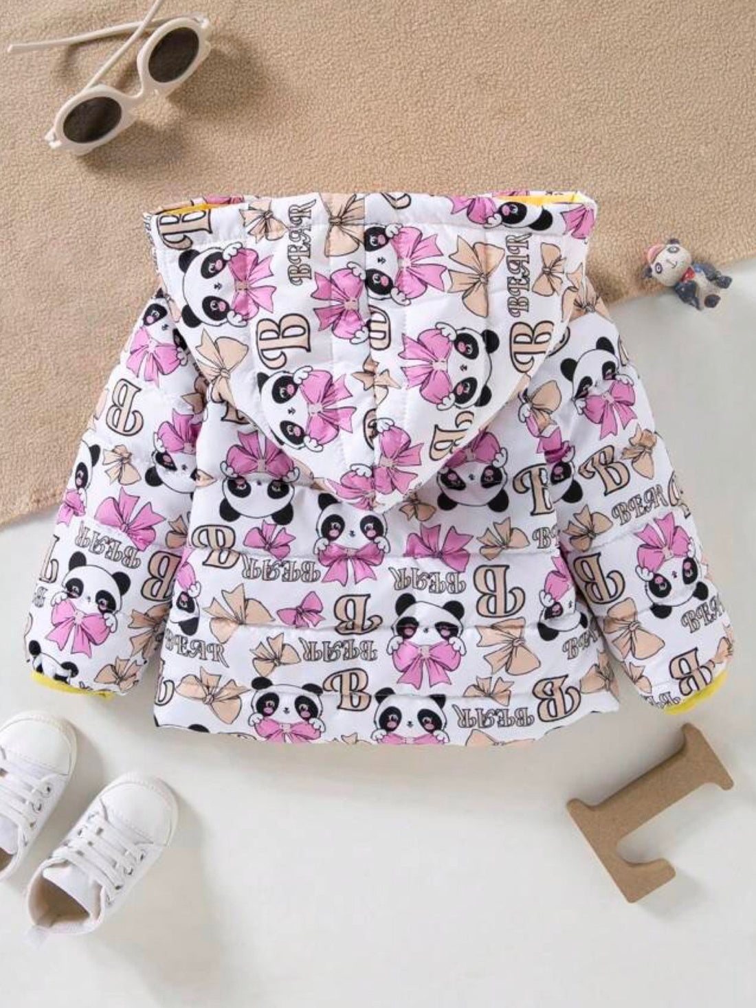 babies panda print hooded jacket Legacy Boutiques Legacy Boutiques
